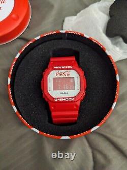 Montre Casio G-Shock Coca Cola Rouge Blanc Édition Limitée Neuve dans sa Boîte