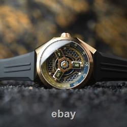 Montre pour homme Nubeo Skylab Automatique Édition Limitée Vert Or Neuve