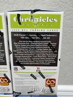 NFL Panini Chronicles 2020 (lot Of 4) Blaster Box Brand New & Factory Sealed