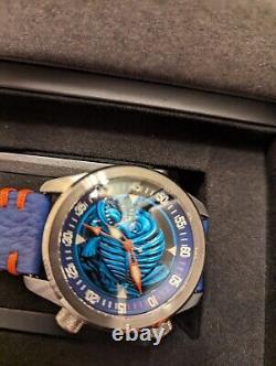 NOUVELLE montre Piranha bleue en édition limitée RARE OCEAN CRAWLER