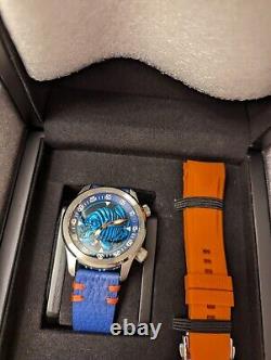 NOUVELLE montre Piranha bleue en édition limitée RARE OCEAN CRAWLER