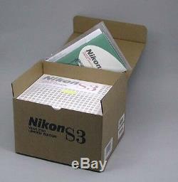 Neuf Non Utilisé Nikon S3 Argent Année 2000 Édition Limitée Nikkor-s 50 MM F1.4