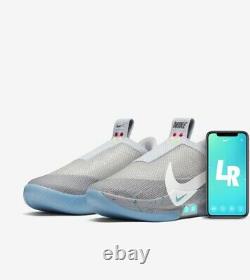 Nike Adapt Bb Air Mag Wolf Grey Shoes Taille 10.5 Retour À L’avenir Flambant Neuf