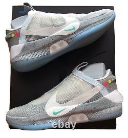 Nike Adapt Bb Air Mag Wolf Grey Shoes Taille 10.5 Retour À L’avenir Flambant Neuf