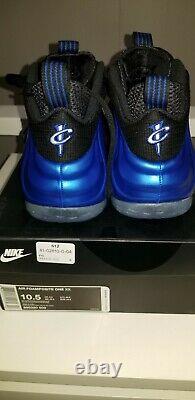 Nike Air Foamposite One Royal Blue XX 20th Anniversary (2017) Taille 10.5 Flambant Neuf