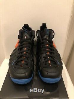 Nike Air Foamposite Pro Knicks Bataille Noir Bleu / Orange 624041-010 Neuf