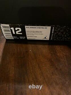 Nike Air Jordan 3 Retro Og (ciment Noir) 2018 Deadstock Toute Nouvelle Taille 12