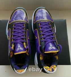 Nike Kobe V Protro 5x Champ Lakers Taille 9.5 Neuf