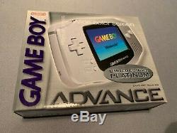 Nintendo Gameboy Advance Platinum Limited Edition Marque Nouveau