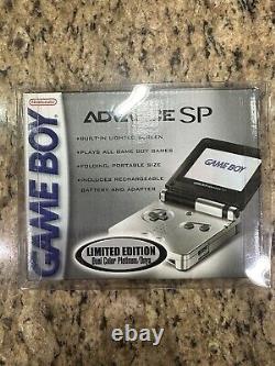 Nintendo Gameboy Advance SP Édition Limitée Dual Platinum Onyx Neuf Sous Blister