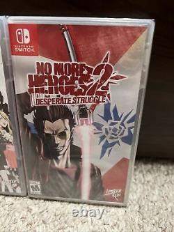 No More Heroes 1 & 2 Nintendo Switch Best Buy Variant Cover Marque Nouveau