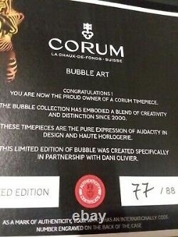 Nouveau Corum Bubble Watch Limited Edition Dani Oliver Face, Numéro 77 Sur 88