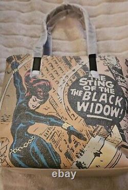 Nouveau sac cabas en toile Coach 2550 édition limitée Marvel Rare Black Widow