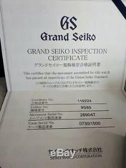 Nouvel Ensemble 2018 Grand Seiko 20th Anniversary Limited Edition 2018 Complet / Garantie