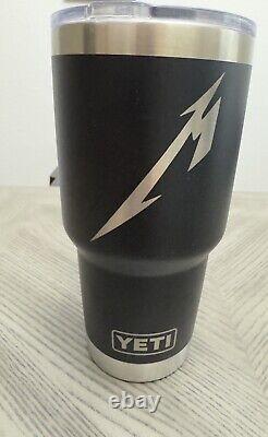 Nouvelle Tasse YETI 30 oz Édition Limitée Metallica Noire Rare