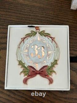 Ornement de Noël Club 33 Walt Disney World RARE édition limitée tout neuf