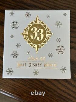 Ornement de Noël Club 33 Walt Disney World RARE édition limitée tout neuf