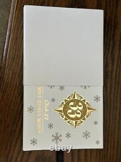 Ornement de Noël Club 33 Walt Disney World RARE édition limitée tout neuf