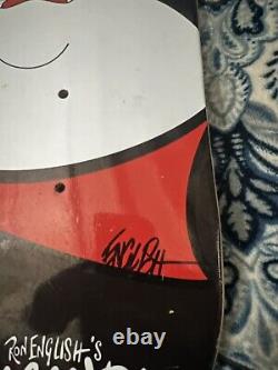Planche de skateboard Ron English toute neuve en édition limitée SUGAR FAT FLAKES dédicacée.