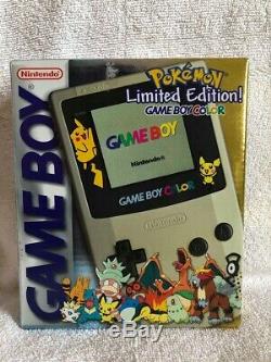 Pokemon Or Argent Edition Limitée Couleur Gameboy Neuf
