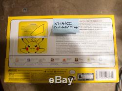 Pokemon Pikachu Nintendo 3ds XL Limited Edition Bundle Toute Nouvelle Usine Sealed