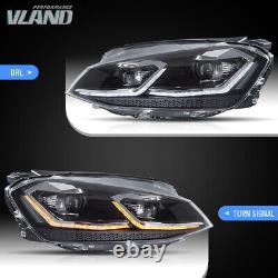 Pour les phares LED de l'assemblage de la VW Volkswagen Golf 7 2013-2018 avec lampes séquentielles