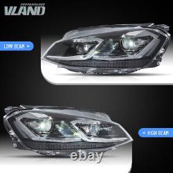Pour les phares LED de l'assemblage de la VW Volkswagen Golf 7 2013-2018 avec lampes séquentielles