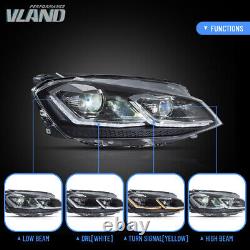 Pour les phares LED de l'assemblage de la VW Volkswagen Golf 7 2013-2018 avec lampes séquentielles
