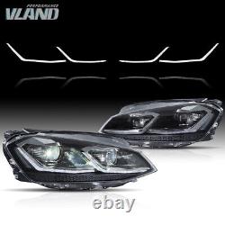 Pour les phares LED de l'assemblage de la VW Volkswagen Golf 7 2013-2018 avec lampes séquentielles