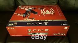Spider-man Ps4 Pro 1tb Limited Edition Console Incroyable Red Brand New