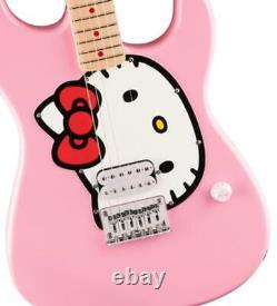 Squier par Fender Édition Limitée Hello Kitty Stratocaster Rose Tout Neuf