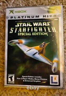 Star Wars Starfighter Édition Spéciale (Microsoft Xbox, 2001) Tout Neuf Sous Blister