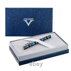 Stylo-plume en bambou Visconti édition limitée Asie, bleu, neuf