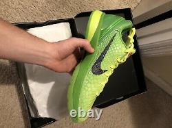 Taille 11 Nike Zoom Kobe 6 Protro Grinch 2020 Flambant Neuf Dans La Boîte Jamais Porté