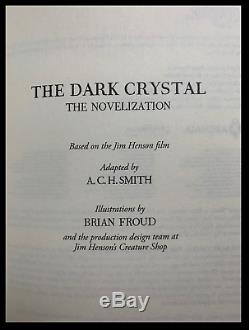 The Dark Crystal Novelization Brand New Main En Cuir Bound Cadeau De Luxe Relié