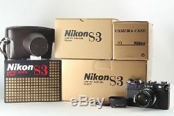 Tout Neuf! Nikon S3 Limited Edition Noir Nikkor-s 50mm F / 1.4 Du Japon # 731