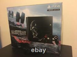 Tout Neuf Sony Ps4 Star Wars Battlefront Limited Edition 500go Jet Noir Console