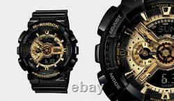 Tout Nouveau Casio G-shock Ga110 Men’s Black Ana-digi Watch Golden Reloj Hombres