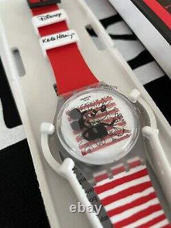 Tout Nouveau Swatch Disney Mickey Mouse X Keith Haring Watch 2021 Ensemble Complet