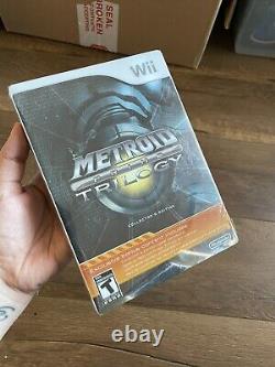 Trilogie Metroid Prime Édition Collector Wii Steelbook Neuf sous blister d'usine