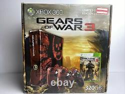 Xbox 360 S Gears Of War 3 Limited Edition 320gb Console Bundle Brand Nouveau