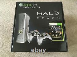 Xbox 360 S Halo Reach Edition Limitée Console En Argent De 250 Go