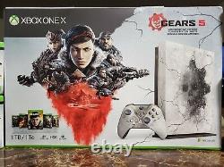 Xbox One X Gears Of War 5 Édition Limitée Ensemble Complet Tout Nouveau Jamais Fs