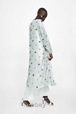 Zara Edition Limitée Paillettes/béjouets Kimono Coat M Ref 6206/002 Brand New Tags